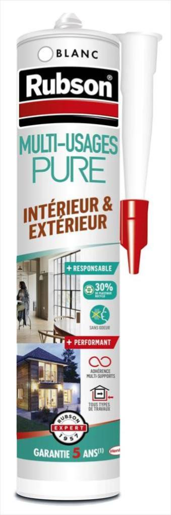 Mastic d'étanchéité multi usage pure RUBSON blanc 280ml