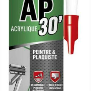 Mastic d'étanchéité mur et boiserie intérieur RUBSON AP30 blanc 300ml