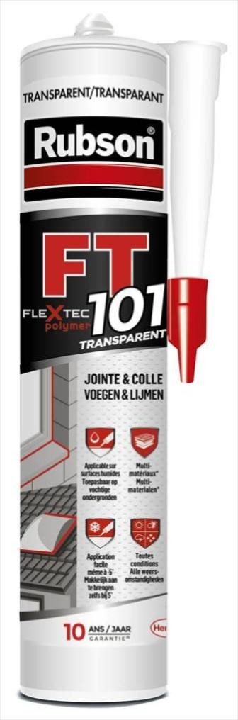 Mastic d'étanchéité toute destination RUBSON Ft101 280 ml transparent