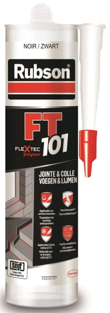 Mastic d'étanchéité toute destination RUBSON qualité pro Ft101 280 ml noir