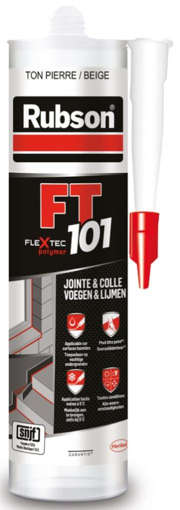 Mastic d'étanchéité toute destination RUBSON qualité pro Ft101 280 ml ton pierre