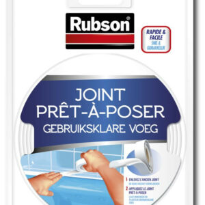 Mastic prêt à poser adhésif d'étanchéité RUBSON cuisine et bain Easy 3,5 m blanc