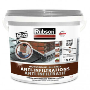 Revêtement liquide Stop fuite toiture plate et inclinée, RUBSON gris 1 kg