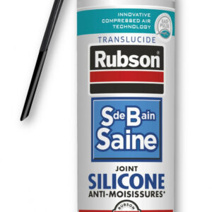 Silicone carrelage RUBSON transparent, 200 ml Mastic sans pistolet sdbs transpar