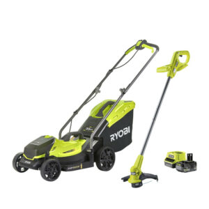 Tondeuse sur batterie RYOBI Rlm18x33b50lt23a 18 V, l.33 cm