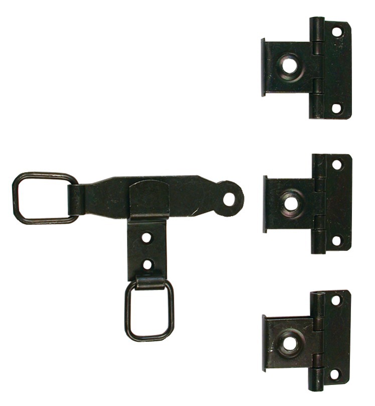 Sachet accessoires espagnolette plate éco noir TORBEL 0612S14