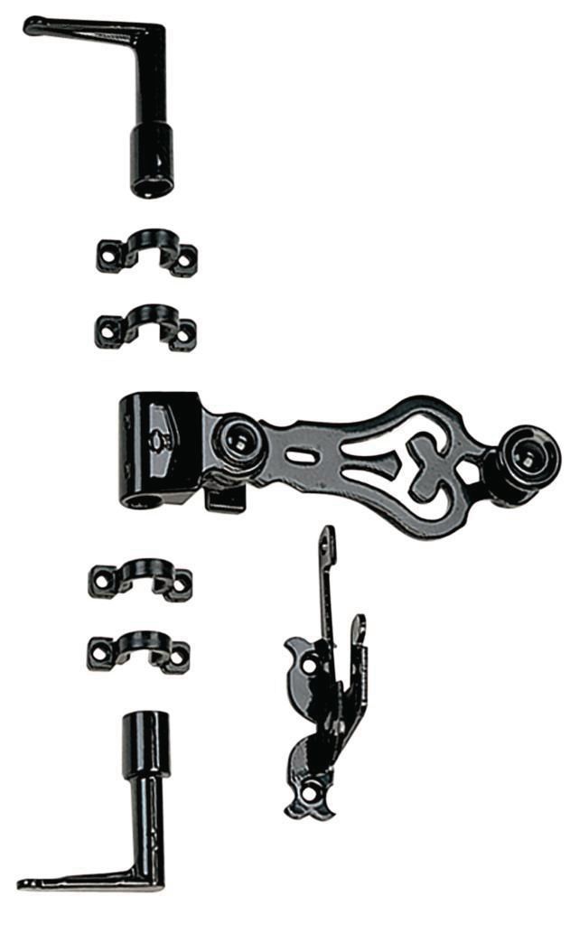 Sachet d'accessoires TUBRAIN poignée feuille aluminium noir 9005 TORBEL 04P1S5J