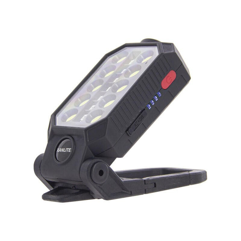 Baladeuse rechargeable 450 lm 30 mètres noire Xanlite