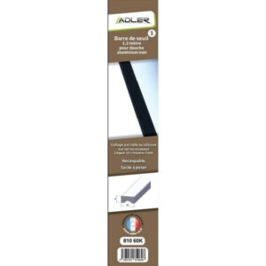 Barre de seuil pour porte de douche noir mat 120 cm