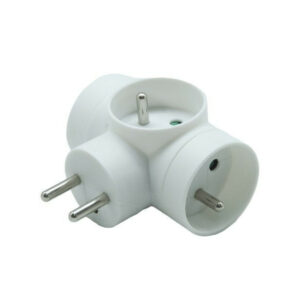 Bloc multiprise sans fil, 3 prises blanc