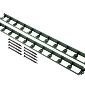 Bordure complet Delima polyethylene vert, H.4.5 x L.240 cm