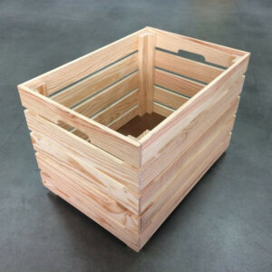 Caisse en pin brut Creabox, 50 x 35 x 35 cm