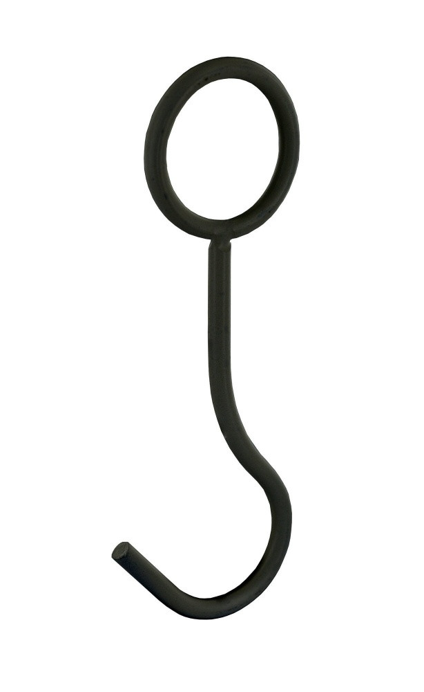 Crochet à suspendre noir l.4.5mm