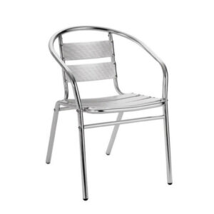 Fauteuil de jardin en aluminium Coffee time gris