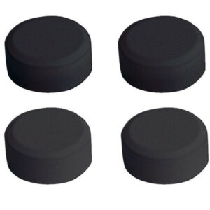 Fixations miroirs rondes noires