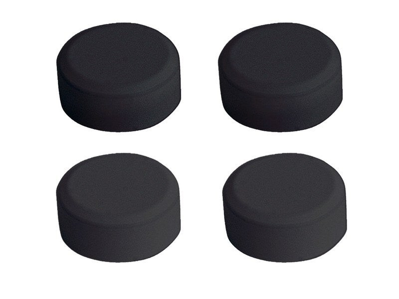 Fixations miroirs rondes noires