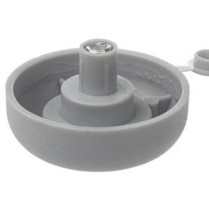 Glissière pour pied de meuble avec rectification hauteur 17mm gris