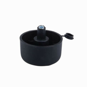 Glissière pour pied de meuble avec rectification hauteur 27mm noir