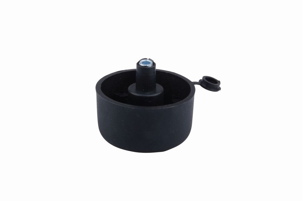 Glissière pour pied de meuble avec rectification hauteur 27mm noir