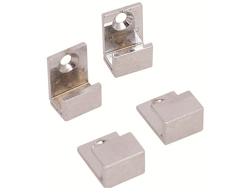 Jeu de 4 fixations miroirs U chromées
