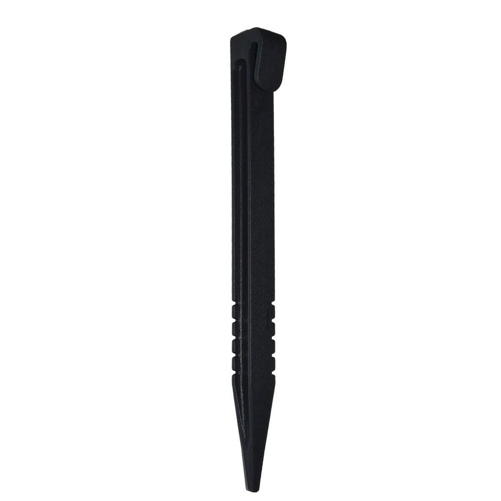 Lot de 12 piquets à planter pvc noir, H.26.5 x L.5 cm