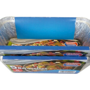 Lot de 5 barquettes aluminium 1L