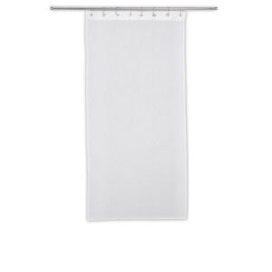 Paire de vitrages tamisant Cleo blanc l. 60 x H. 120 cm