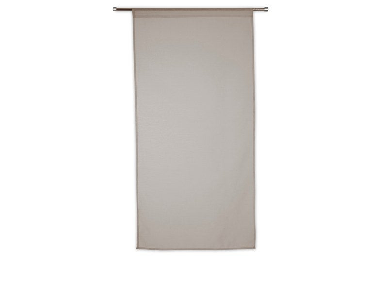 Paire de vitrages tamisant Leo gris poivre n5 l. 45 x H. 120 cm