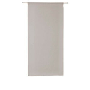 Paire de vitrages tamisant Leo gris poivre n5 l. 60 x H. 180 cm