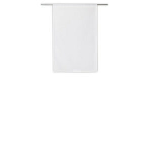 Paire de vitrages transparent, IDEALIS, L.60 X H.90 Cm blanc