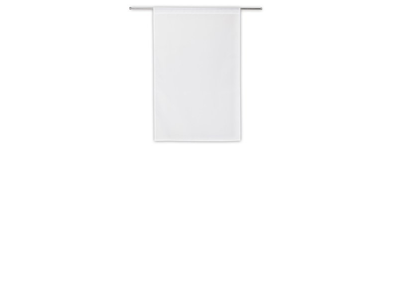 Paire de vitrages transparent, IDEALIS, L.60 X H.90 Cm blanc