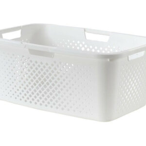 Panier à linge polypropylène, l.38 x H.23.5 x P.58 cm