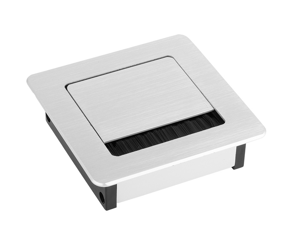 Passe-câble ALU 100x100x29mm alu
