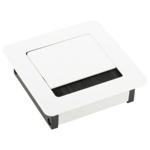 Passe-câble ALU 100x100x29mm blanc