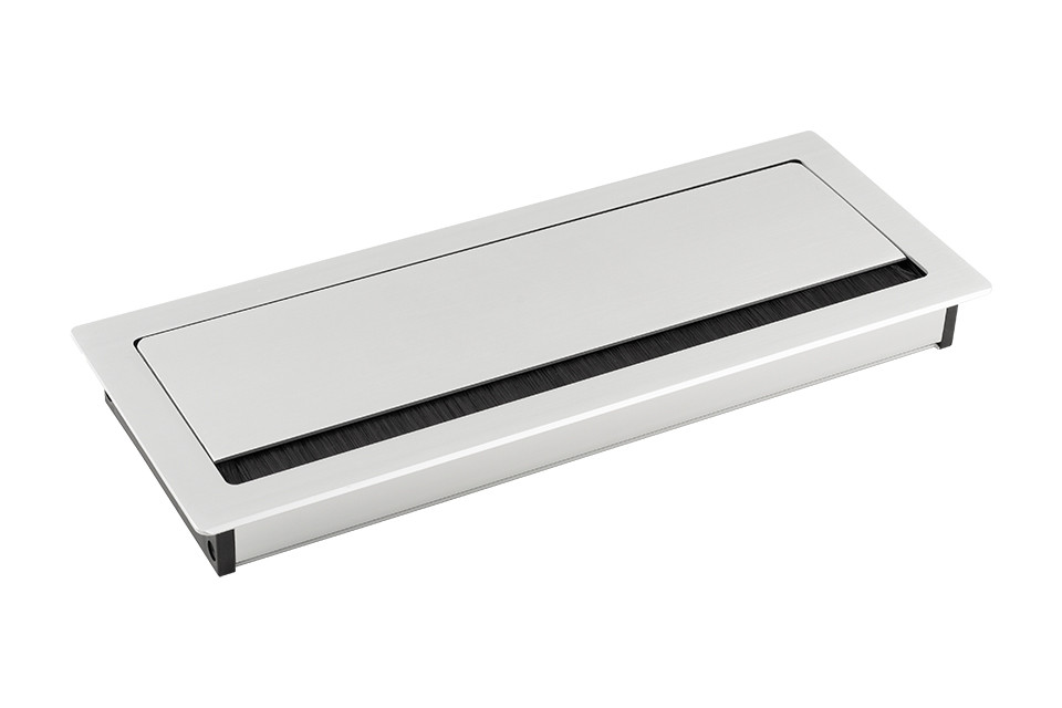 Passe-câble ALU 240x100x29mm alu