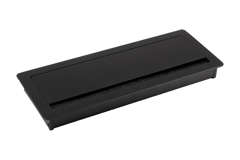 Passe-câble ALU 240x100x29mm noir