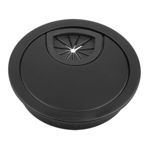 Passe-câble métal 60 mm noir mat