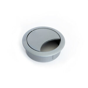 Passe-câble plastique 60mm argenté