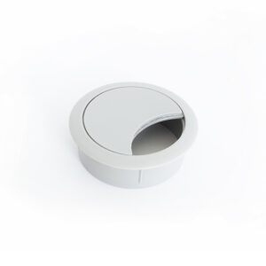 Passe-câble plastique 60mm gris clair