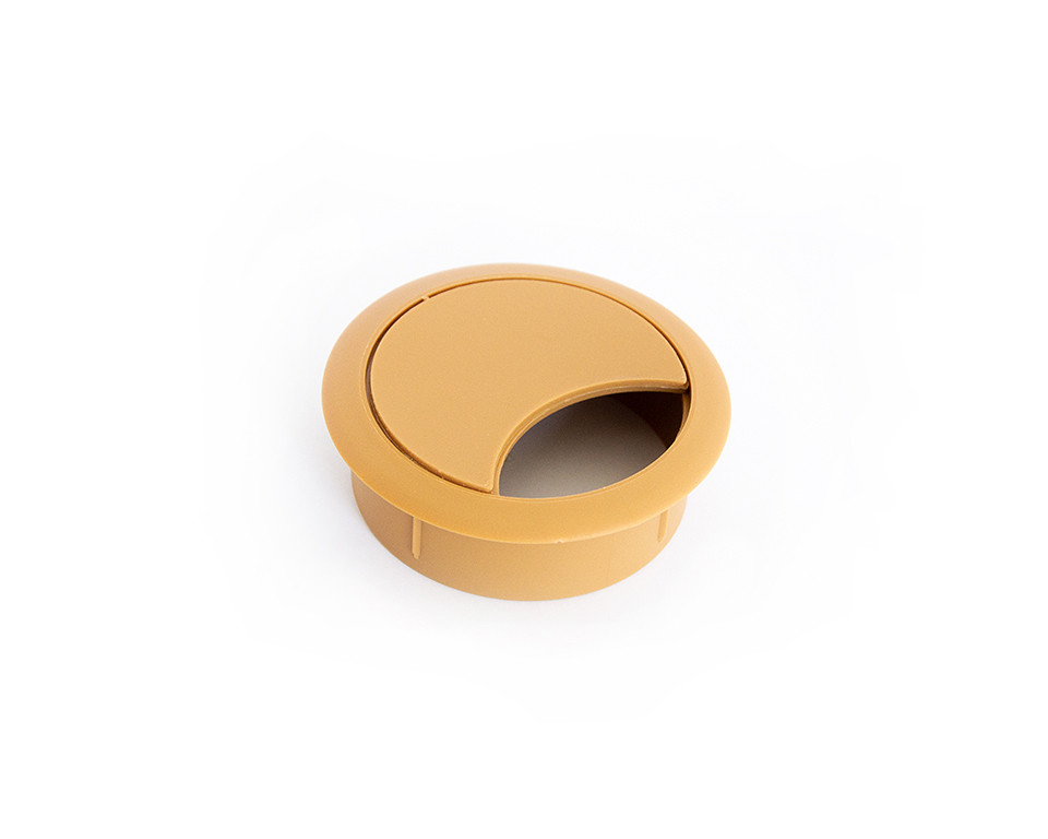 Passe-câble plastique 60mm hetre