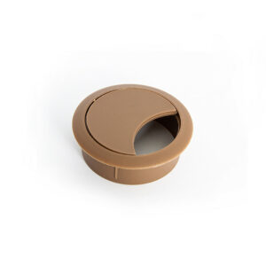 Passe-câble plastique 60mm noyer