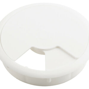 Passe-câble plastique 80mm blanc