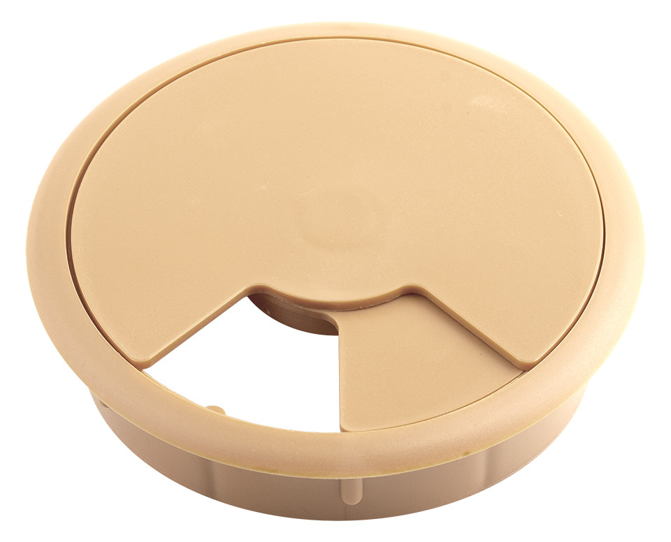 Passe-câble plastique 80mm bouleau/érable