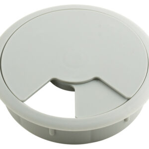Passe-câble plastique 80mm gris clair
