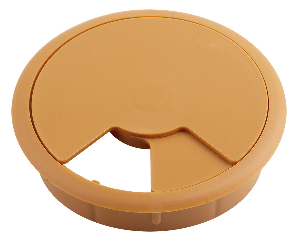 Passe-câble plastique 80mm hetre