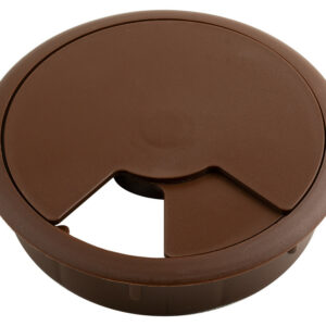 Passe-câble plastique 80mm marron