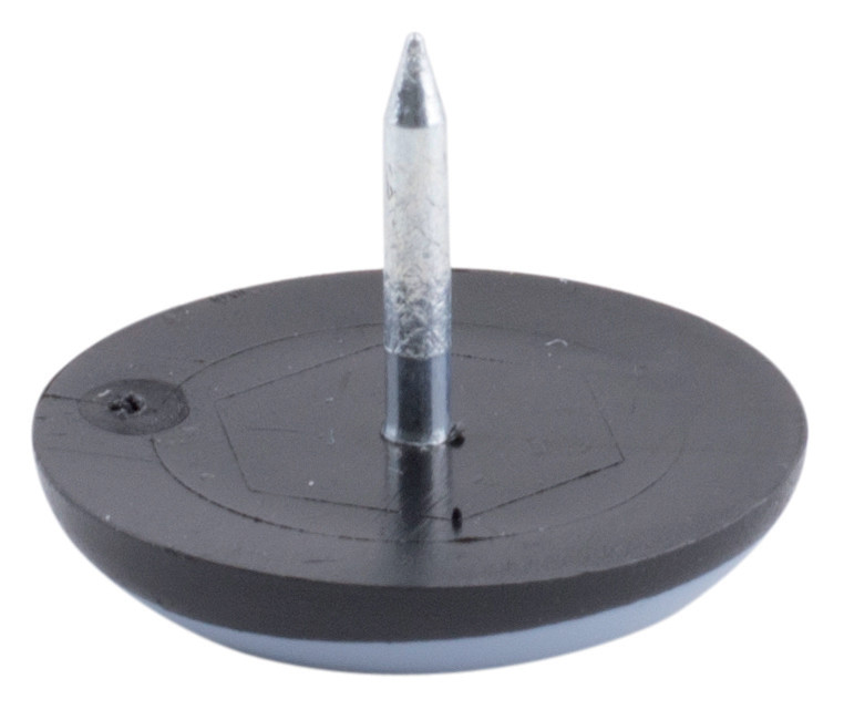 Patin glisseur pour pied de meuble avec téflon O 25mm gris