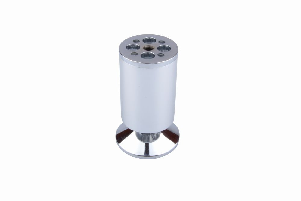 Pied de meuble FA003 100 mm réglable chrome mat/brillant