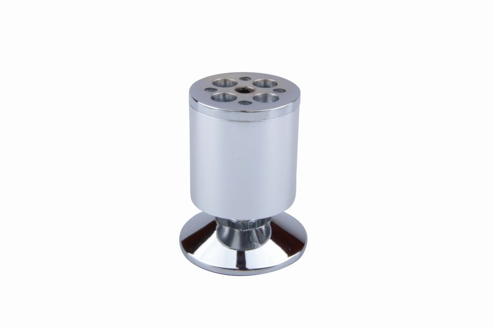 Pied de meuble FA003 80 mm réglable chrome mat/brillant