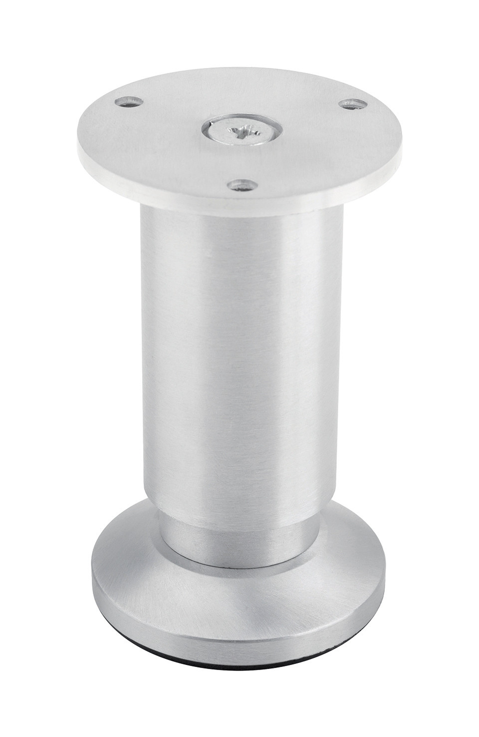 Pied de meuble FA005 100 mm réglable alu brossé